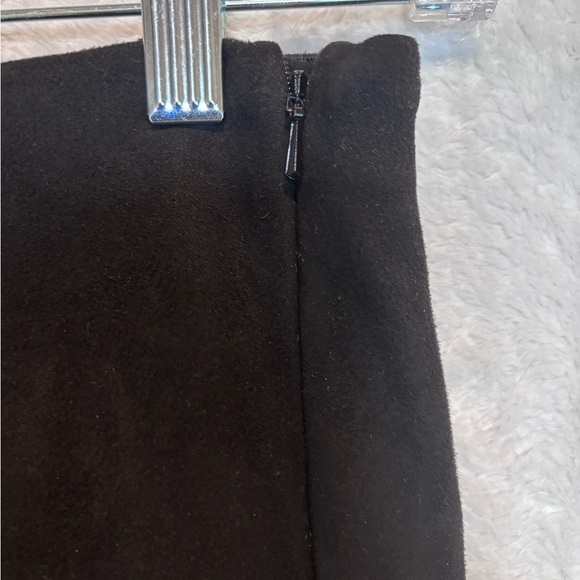 Banana Republic Black Faux Suede Slim Pants Women’s Size 4 - Picture 2 of 8